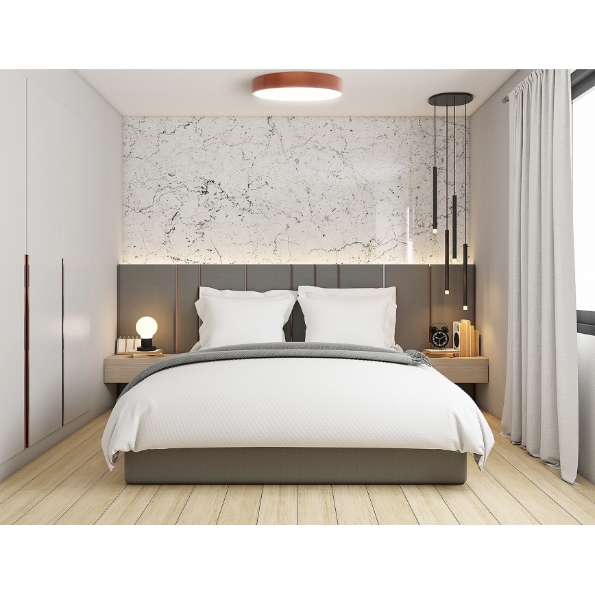 CLEO laelamp liikumis- ja hämarussensoriga, 4xE27/24W/230V, läbimõõt 50 cm, vasest