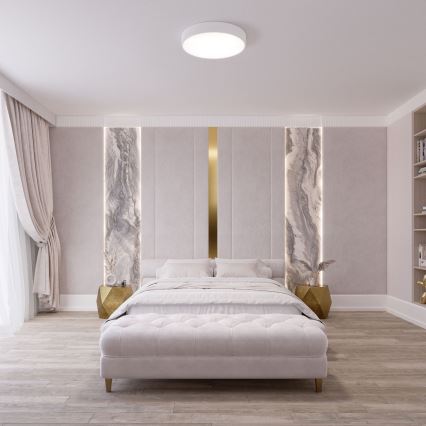 Laelamp liikumis- ja hämarussensoriga CLEO, 2xE27/24W/230V, läbimõõt 30 cm, valge