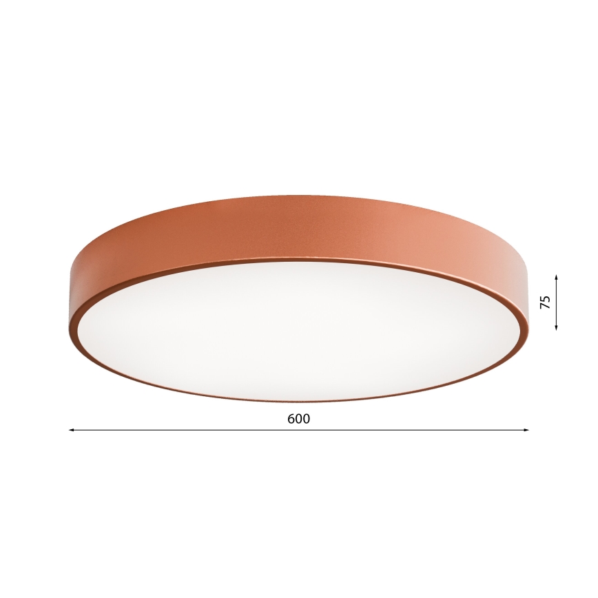 Laelamp liikumis- ja hämarussensoriga CLEO 5xE27/24W/230V, Ø 60 cm, vaskne