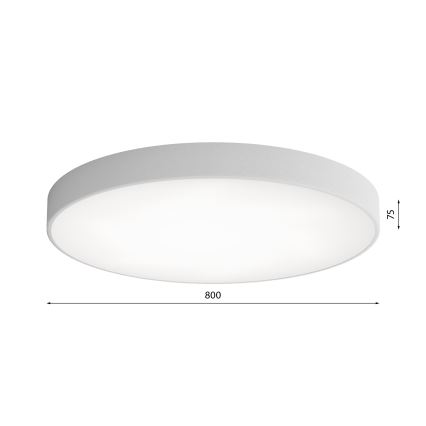 Laelamp liikumis- ja hämarusanduriga CLEO 6xE27/24W/230V, läbimõõt 80 cm, hall