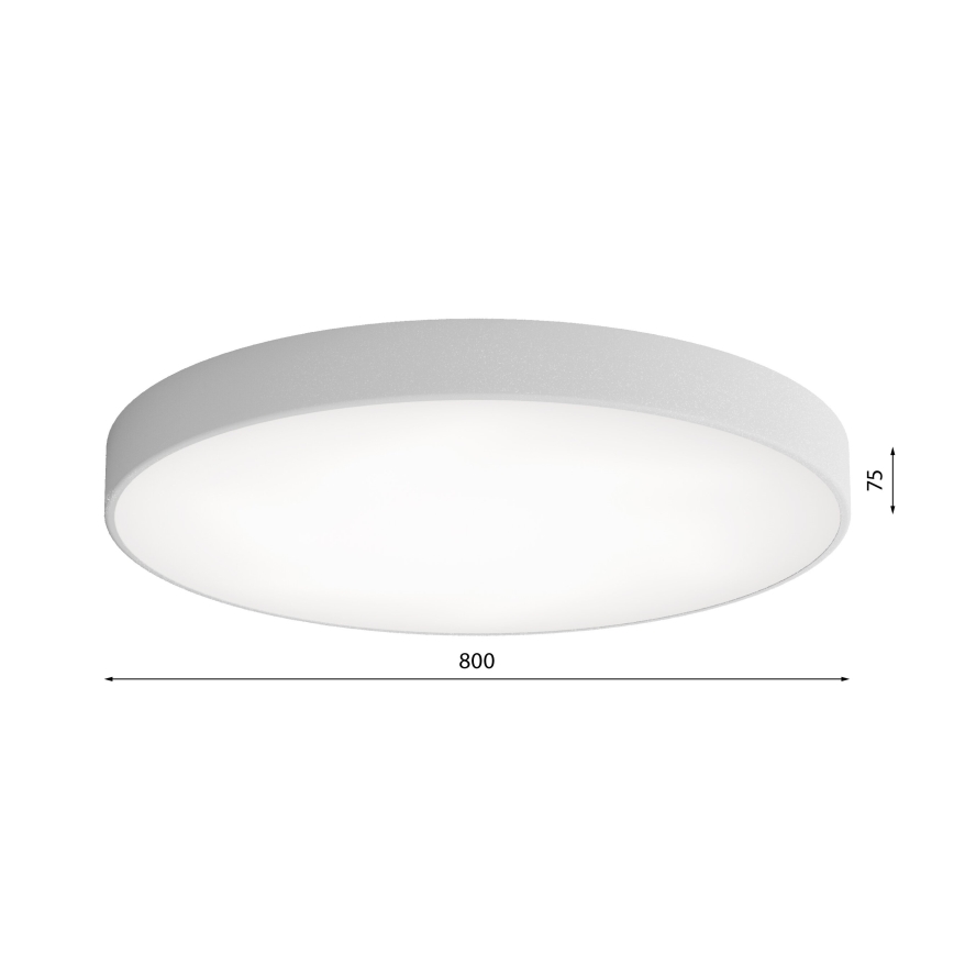 Laelamp liikumis- ja hämarusanduriga CLEO 6xE27/24W/230V, läbimõõt 80 cm, hall