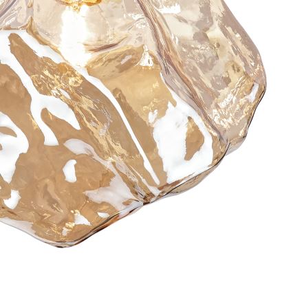 Laelamp CRISTAL 1xE14/15W/230V messing/suitsune beež