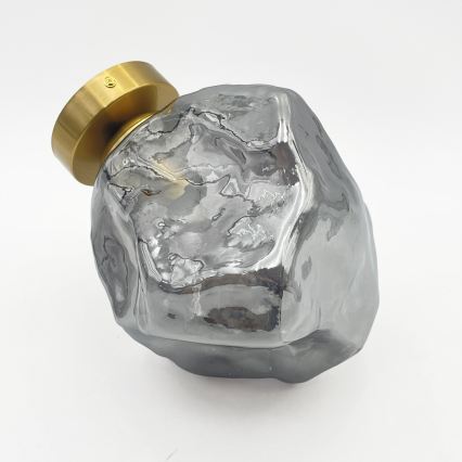 Laelamp CRISTAL 1xE14/15W/230V messing/suitsune must