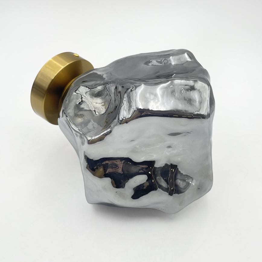 Laelamp CRISTAL 1xE14/15W/230V messing/suitsune must