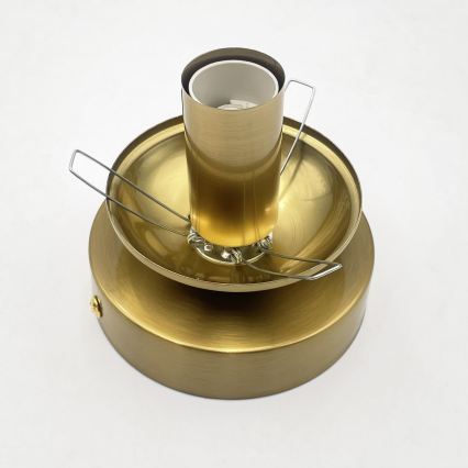 Laelamp CRISTAL 1xE14/15W/230V messing/suitsune must