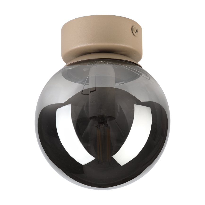 Laelamp ELIAS 1xE14/5W/230V läbimõõt 13 cm beež/suitsuhall