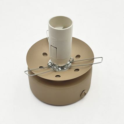 Laelamp ELIAS 1xE14/5W/230V läbimõõt 13 cm beež/suitsuhall