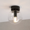 Laelamp ELIAS 1xE14/5W/230V, läbimõõt 13 cm, must/läbipaistev