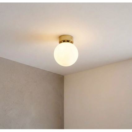 Laelamp ELIAS 1xE14/5W/230V Ø 13 cm kuldne/valge