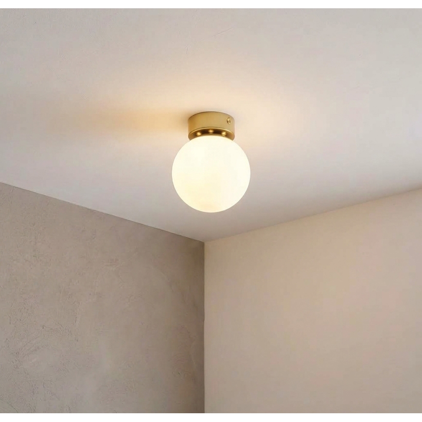 Laelamp ELIAS 1xE14/5W/230V Ø 13 cm kuldne/valge