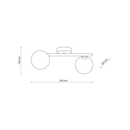 Laelamp ELYON 5xG9/40W/230V must/valge