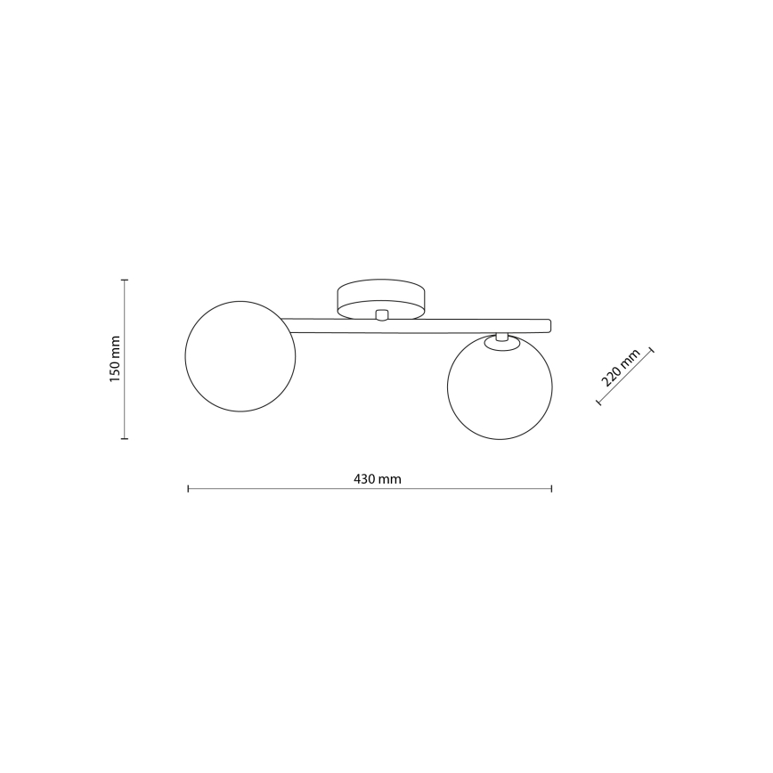 Laelamp ELYON 5xG9/40W/230V must/valge