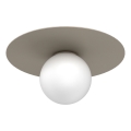 Laelamp FLAT 1xE27/15W/230V, läbimõõt 35 cm, beež