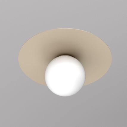 Laelamp FLAT 1xE27/15W/230V, läbimõõt 35 cm, beež