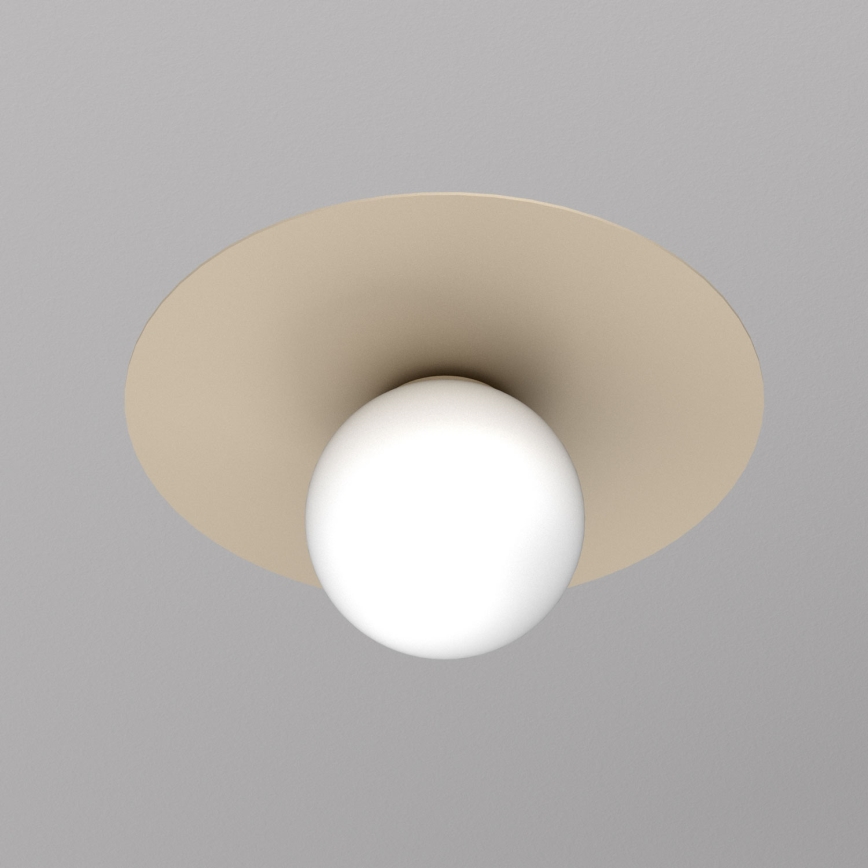 Laelamp FLAT 1xE27/15W/230V, läbimõõt 35 cm, beež