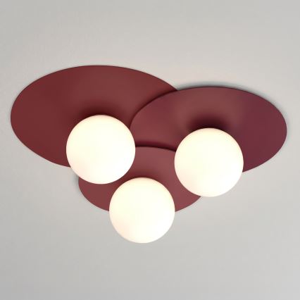 Laelamp FLAT 3xE27/15W/230V 55x60 cm bordoopunane