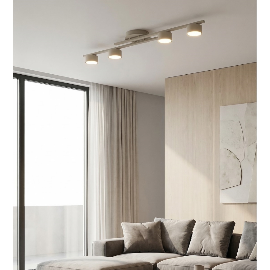 Laelamp FRAGMENT 4xGX53/12W/230V beež