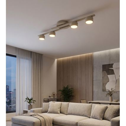 Laelamp FRAGMENT 4xGX53/12W/230V beež