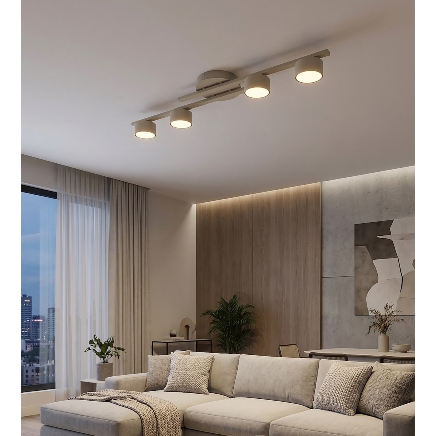 Laelamp FRAGMENT 4xGX53/12W/230V beež