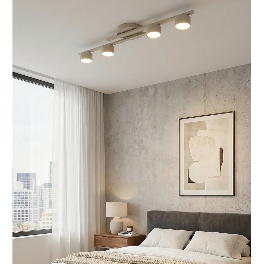 Laelamp FRAGMENT 4xGX53/12W/230V beež