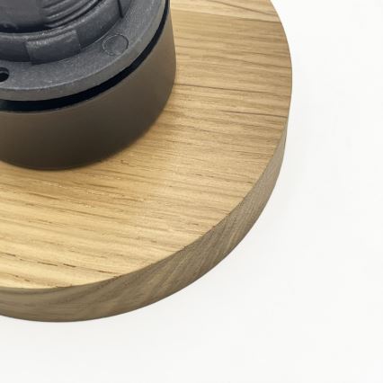 Laelamp HARMA WOOD 1xE27/15W/230V tamm/valge, läbimõõt 20 cm