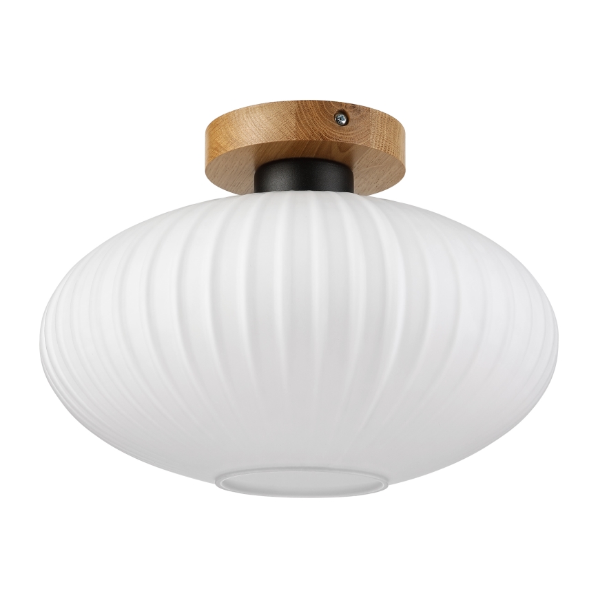Laelamp HARMA WOOD 1xE27/15W/230V tamm/valge läbimõõt 30 cm