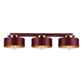 Laelamp IGNIA 3xE27/60W/230V bordoopunane/kuldne
