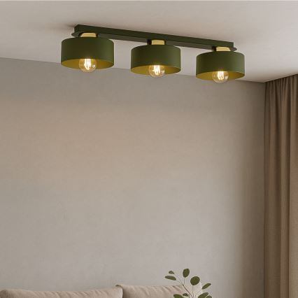 Laelamp IGNIA 3xE27/60W/230V roheline