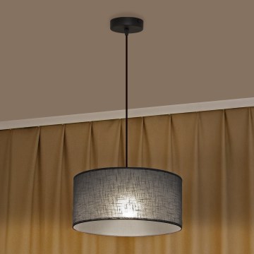 Laelamp kaabliga ALBA 1xE27/15W/230V, läbimõõt 40 cm, hall