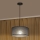 Laelamp kaabliga ALBA 1xE27/15W/230V, läbimõõt 40 cm, hall