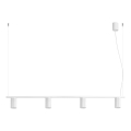 Laelamp kaabliga KARBON 4xGU10/10W/230V valge