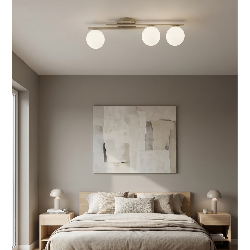 Laelamp KAIRO 3xE14/10W/230V beež