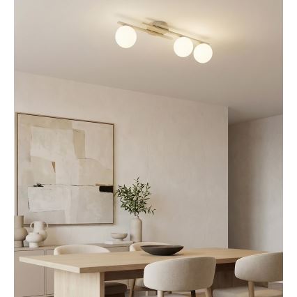 Laelamp KAIRO 3xE14/10W/230V beež