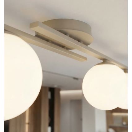 Laelamp KAIRO 3xE14/10W/230V beež