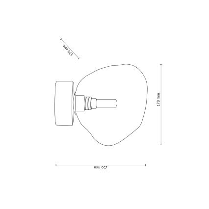 Laelamp LAVA 1xG9/8W/230V beež/suitsune beež