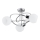Laelamp MAMBO 3xE27/15W/230V läikiv kroom