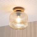 Laelamp MILOU WOOD 1xE27/15W/230V tamm/suitsune beež, läbimõõt 20 cm