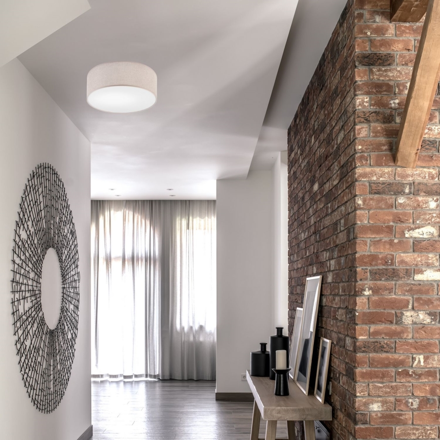 Laelamp MONTE 1xE27/60W/230V läbimõõt 35 cm beež