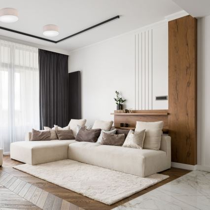 Laelamp MONTE 1xE27/60W/230V läbimõõt 35 cm beež