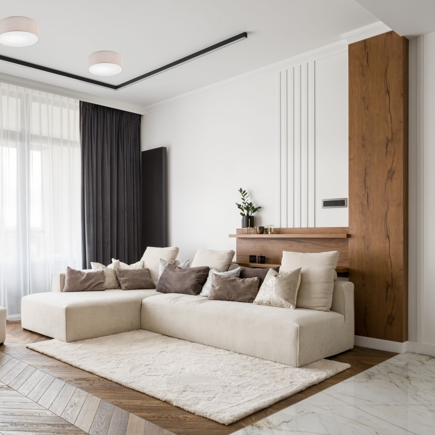 Laelamp MONTE 1xE27/60W/230V läbimõõt 35 cm beež