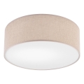 Laelamp MONTE 1xE27/60W/230V läbimõõt 35 cm pruun