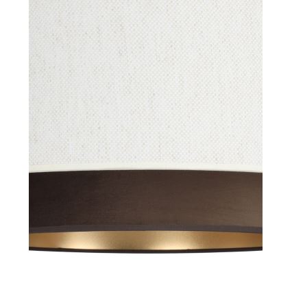 Laelamp NATIA 1xE27/60W/230V, läbimõõt 45 cm, valge/pruun