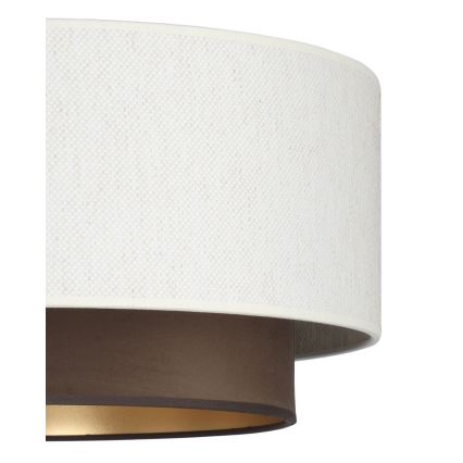 Laelamp NATIA 1xE27/60W/230V, läbimõõt 45 cm, valge/pruun