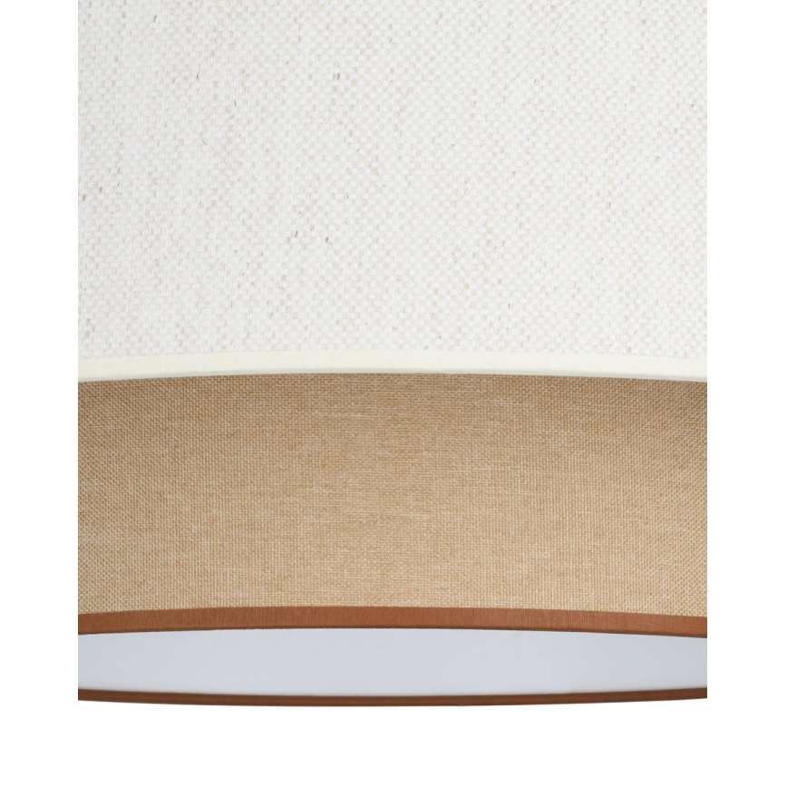 Laelamp NATIA 1xE27/60W/230V, läbimõõt 45 cm, valge/pruun