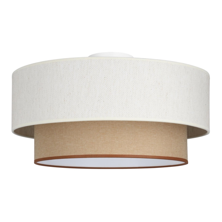 Laelamp NATIA 1xE27/60W/230V valge/pruun