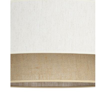 Laelamp NATIA, 1xE27/60W/230V, Ø 45 cm, valge/pruun