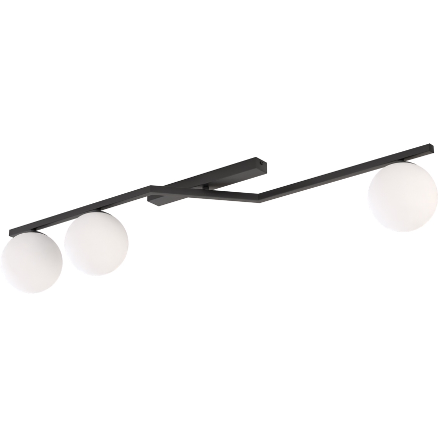 Laelamp NATON 3xE14/10W/230V must/valge