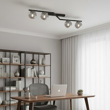 Laelamp NATON 4xE14/10W/230V must/suitsune