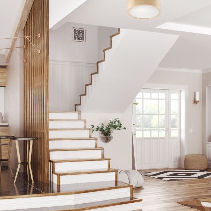 Laelamp NATURAL 1xE27/60W/230V, läbimõõt 27,5 cm, männipuit