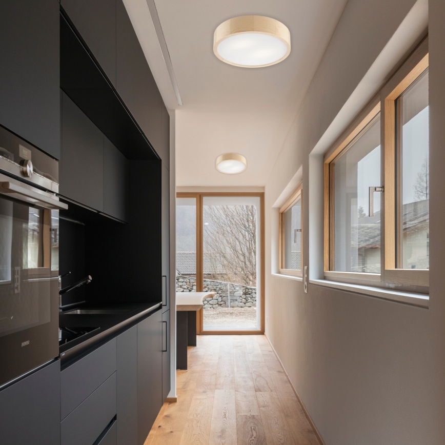 Laelamp NATURAL 2xE27/60W/230V, läbimõõt 37,5 cm, männipuit